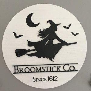 Halloween Witch wooden sign
